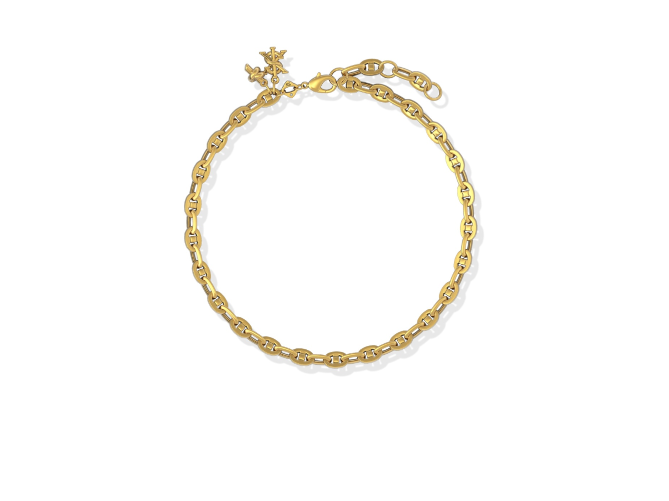 Kendra Scott Parker Knot Anklet Vintage Gold