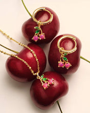 Load image into Gallery viewer, Cherry Huggie Earring