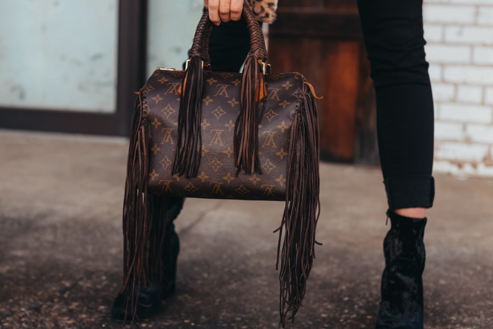 The Sarah Arm Bag Speedy 30 W/ Strap no fringe