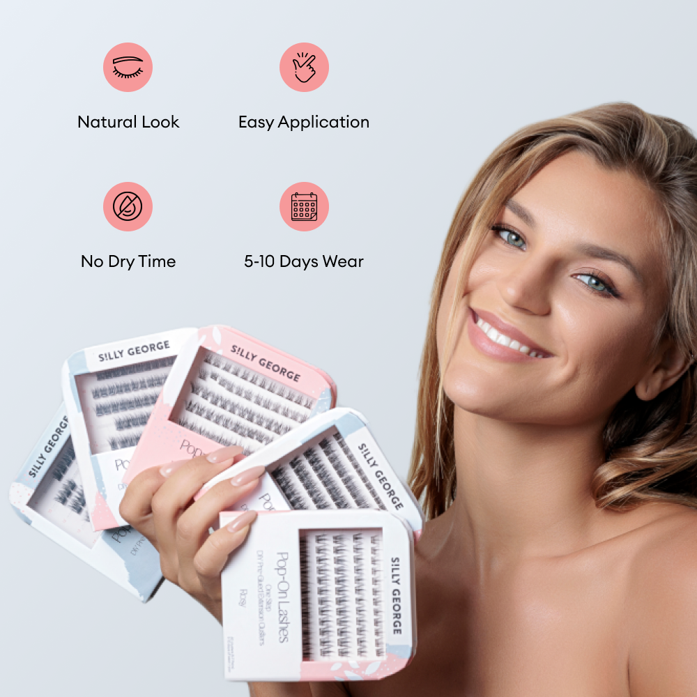 Pop-On Lashes - Rosy Black
