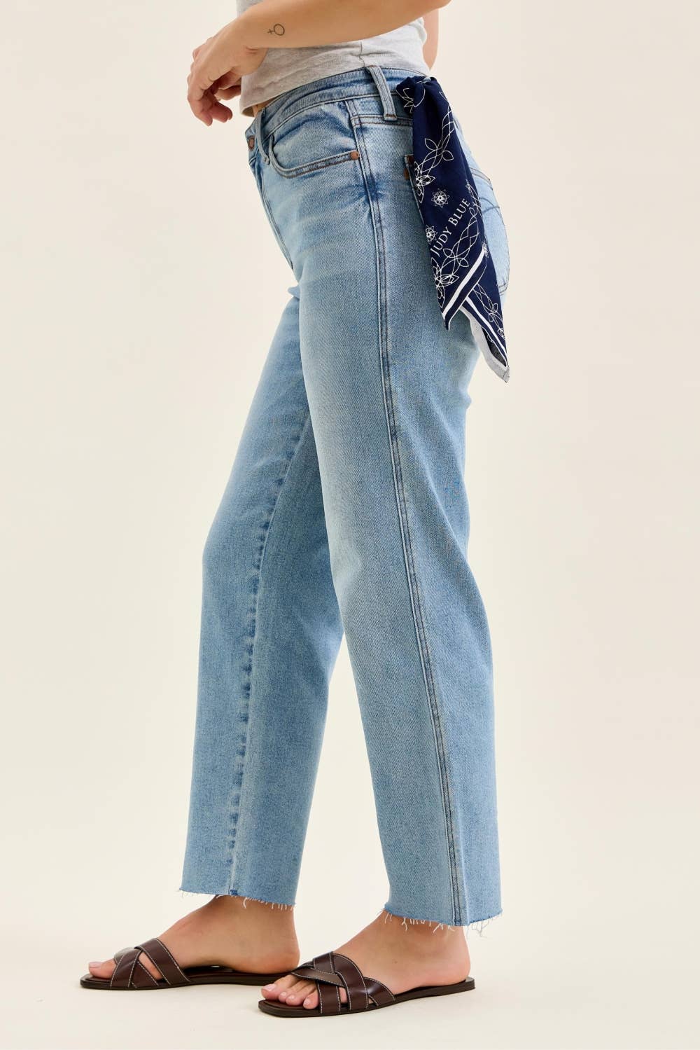 MR Ankle Straight w/ Bandana Loop: MD /