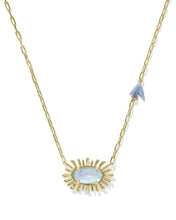 Load image into Gallery viewer, Elisa Bird Gold Short Pendant
