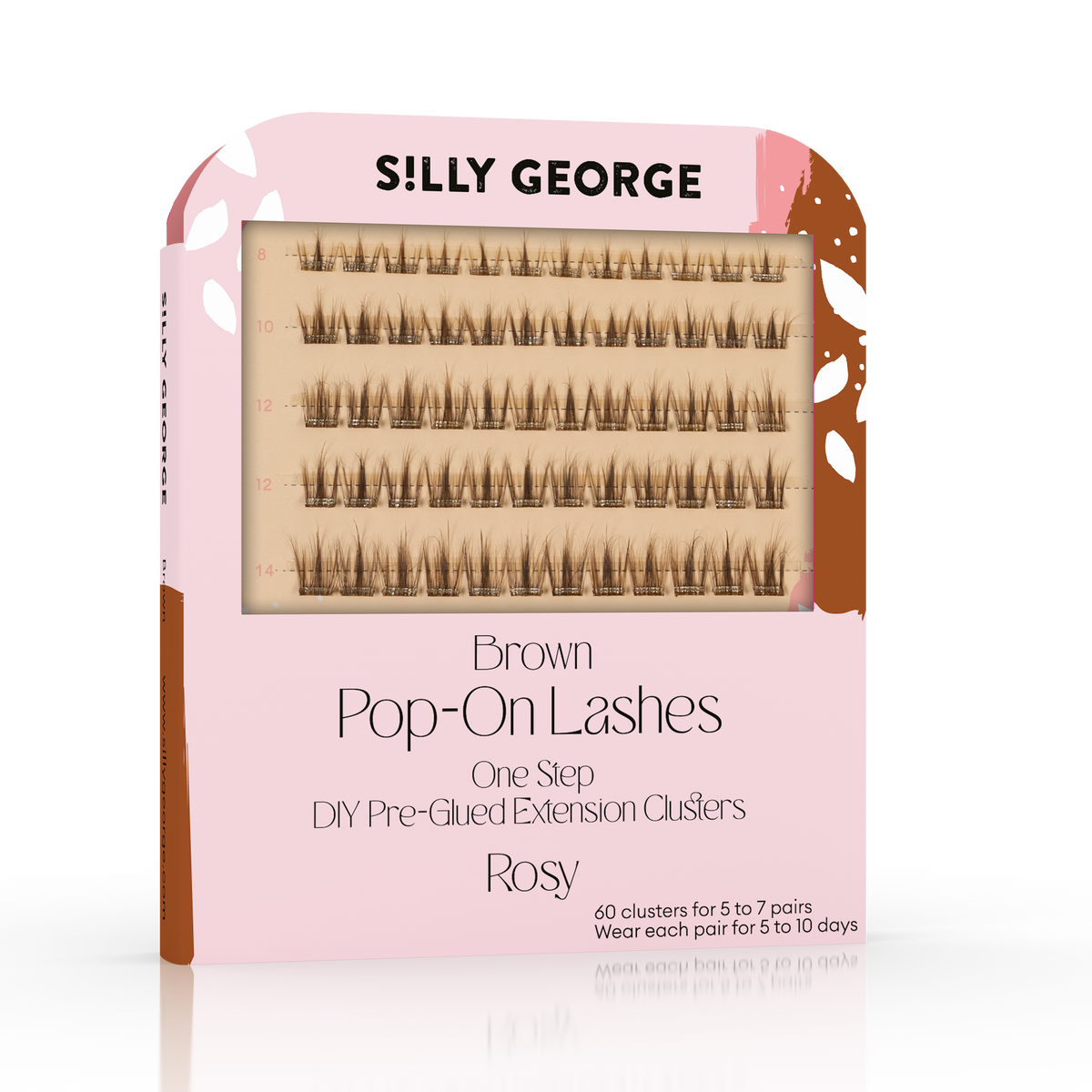 Pop-On Lashes™ - Rosy Light Brown