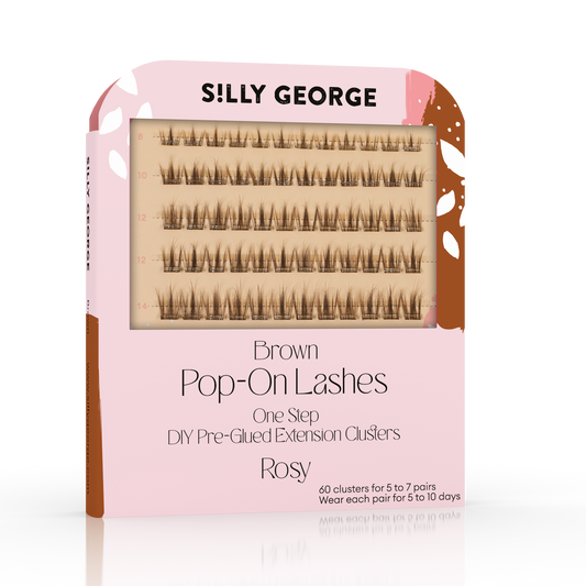 Pop-On Lashes™ - Rosy Light Brown