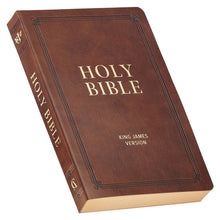 Load image into Gallery viewer, KJV Bible Gift Faux Leather, Brown
