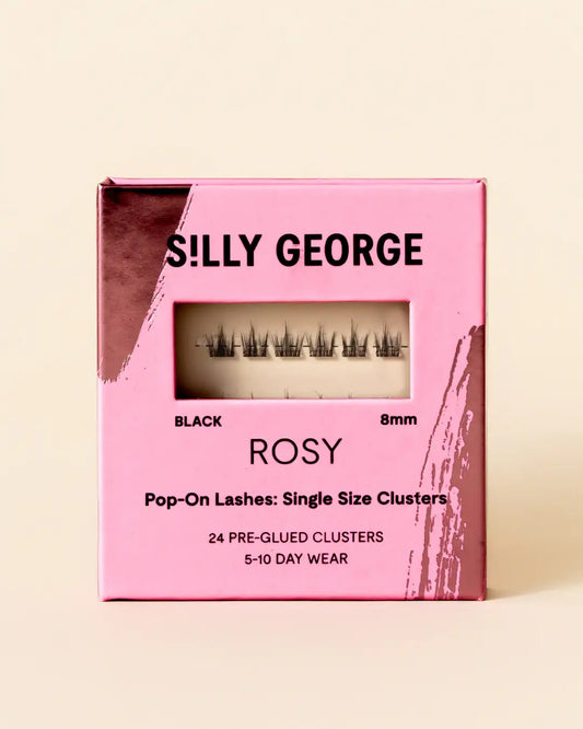 Rosy | Pop-On Lashes: Single Size Clusters: Rosy 8mm