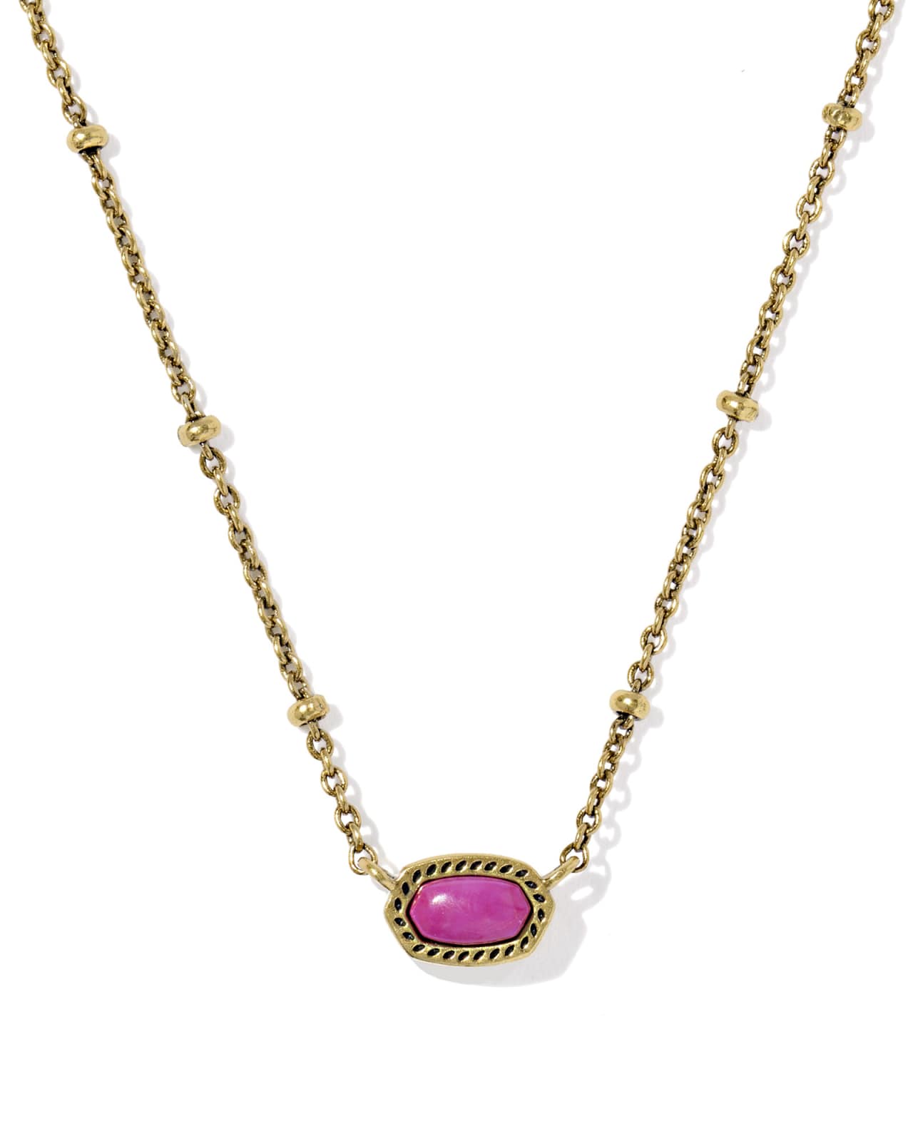Mini Elisa Vintage Gold Satellite Short Pendant Necklace