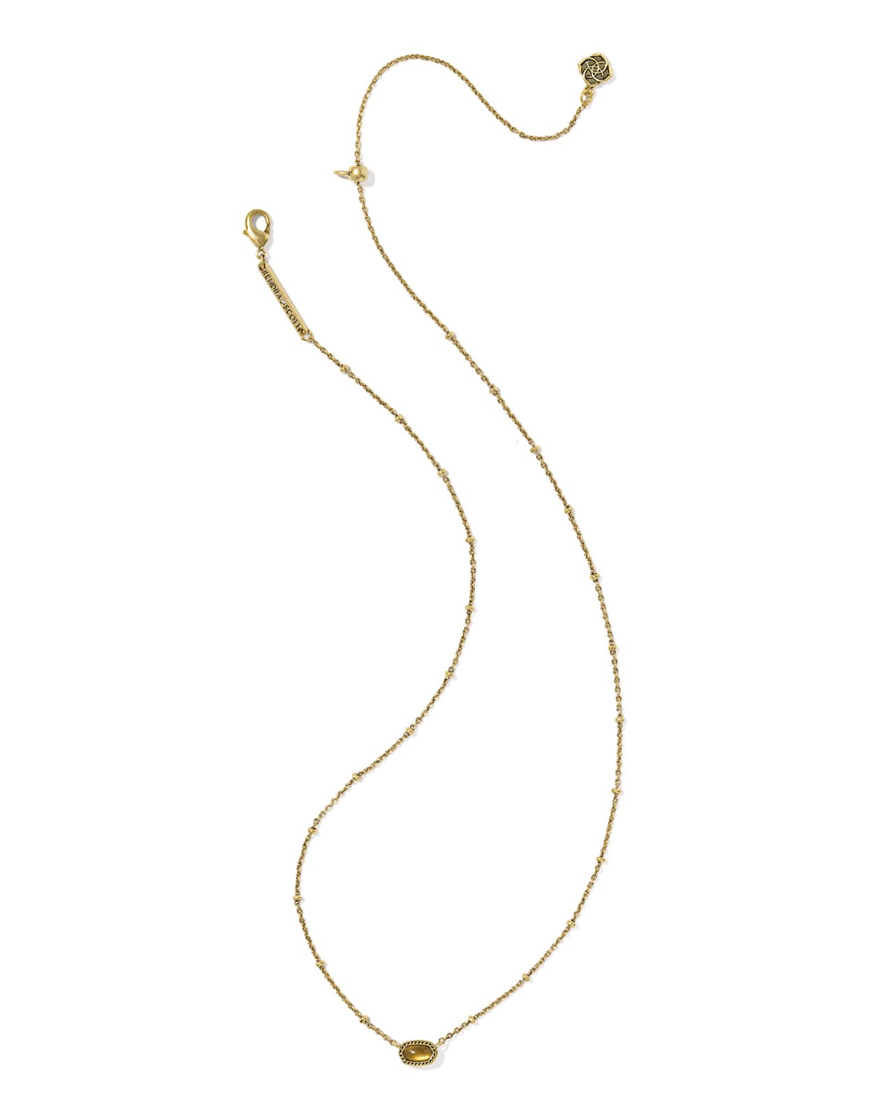 Mini Elisa Vintage Gold Satellite Short Pendant Necklace