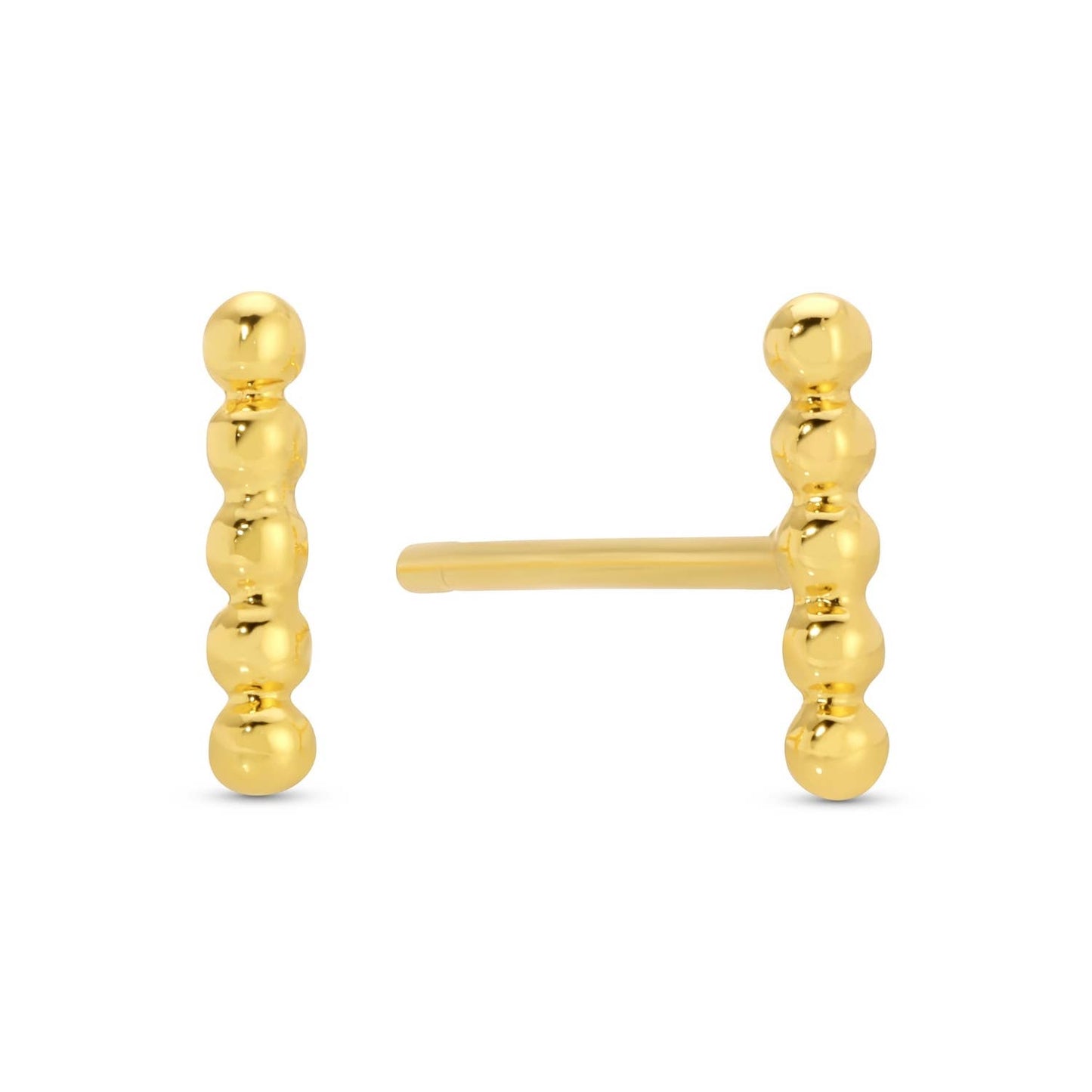 Dot Bar Stud on Velvet Tag