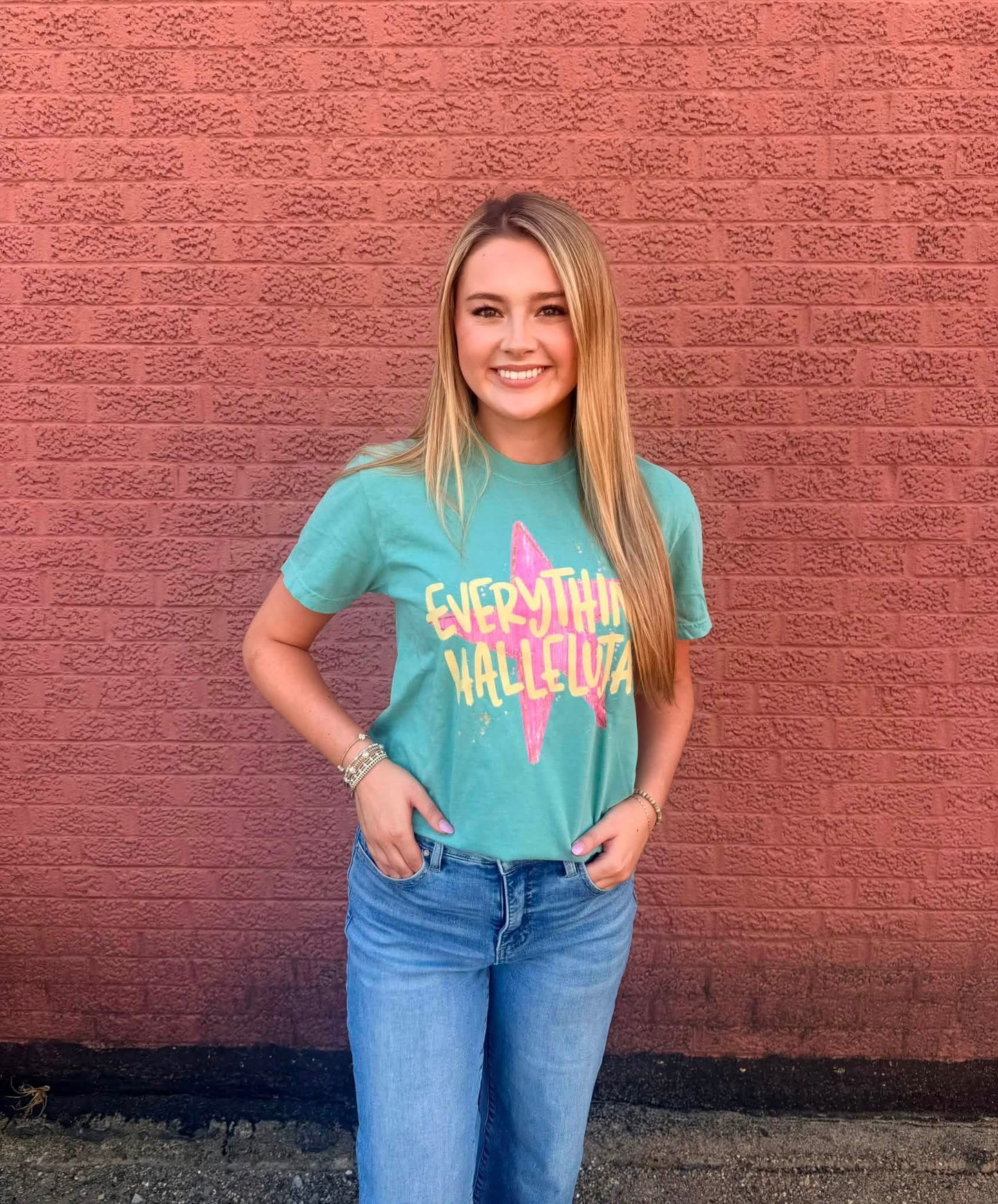 Everything, Hallelujah Tee (Seafoam):