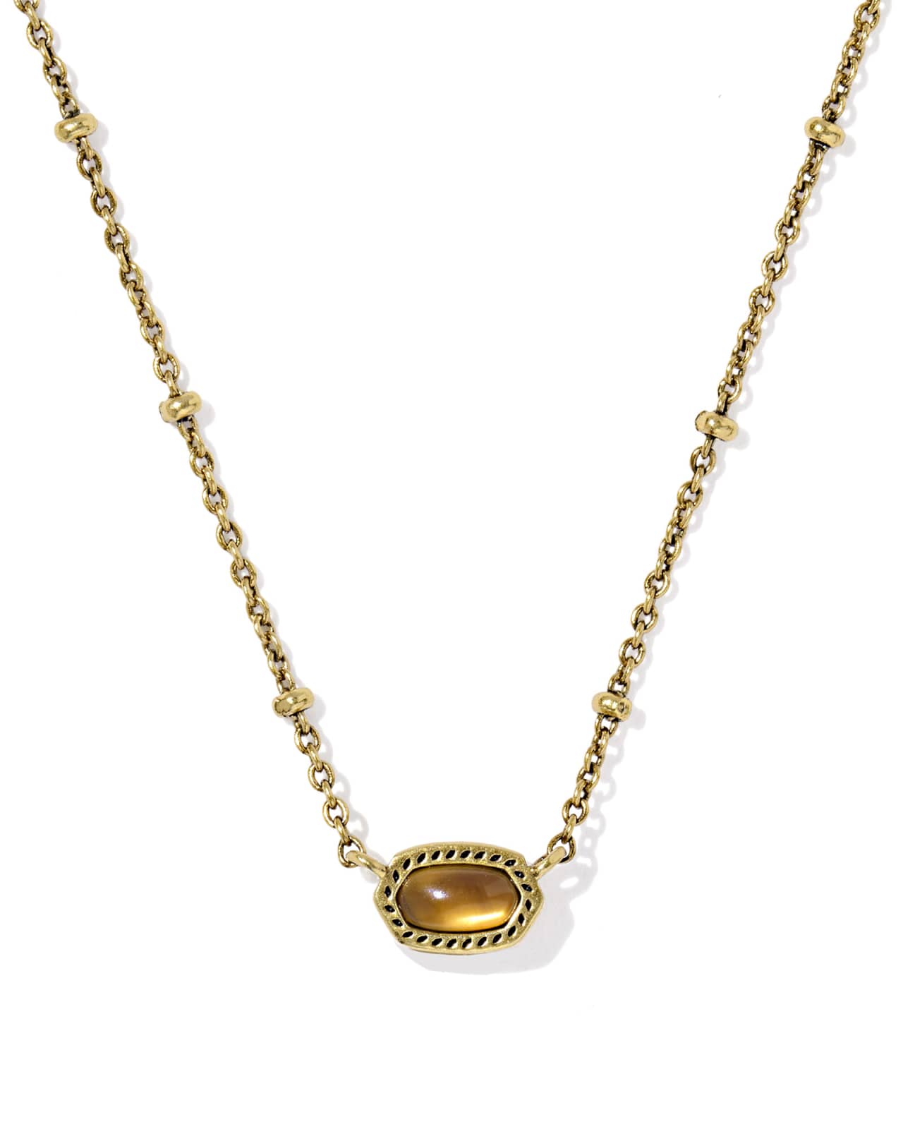 Mini Elisa Vintage Gold Satellite Short Pendant Necklace