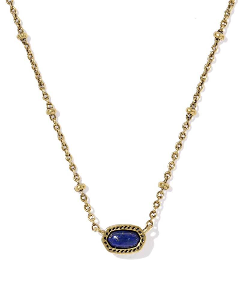 Mini Elisa Vintage Gold Satellite Short Pendant Necklace