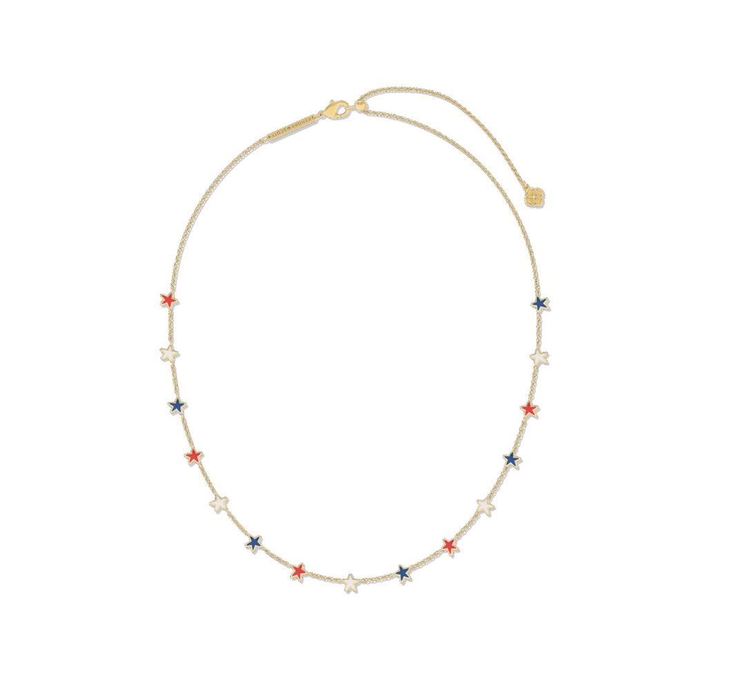 Sierra Star Strand Necklace in Red White and Blue