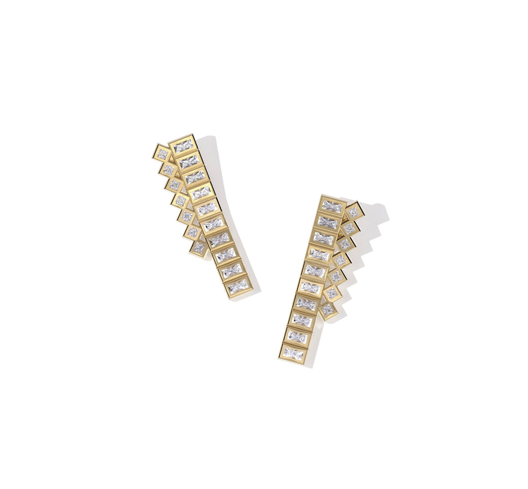 Gracie Tennis Linear Earrings