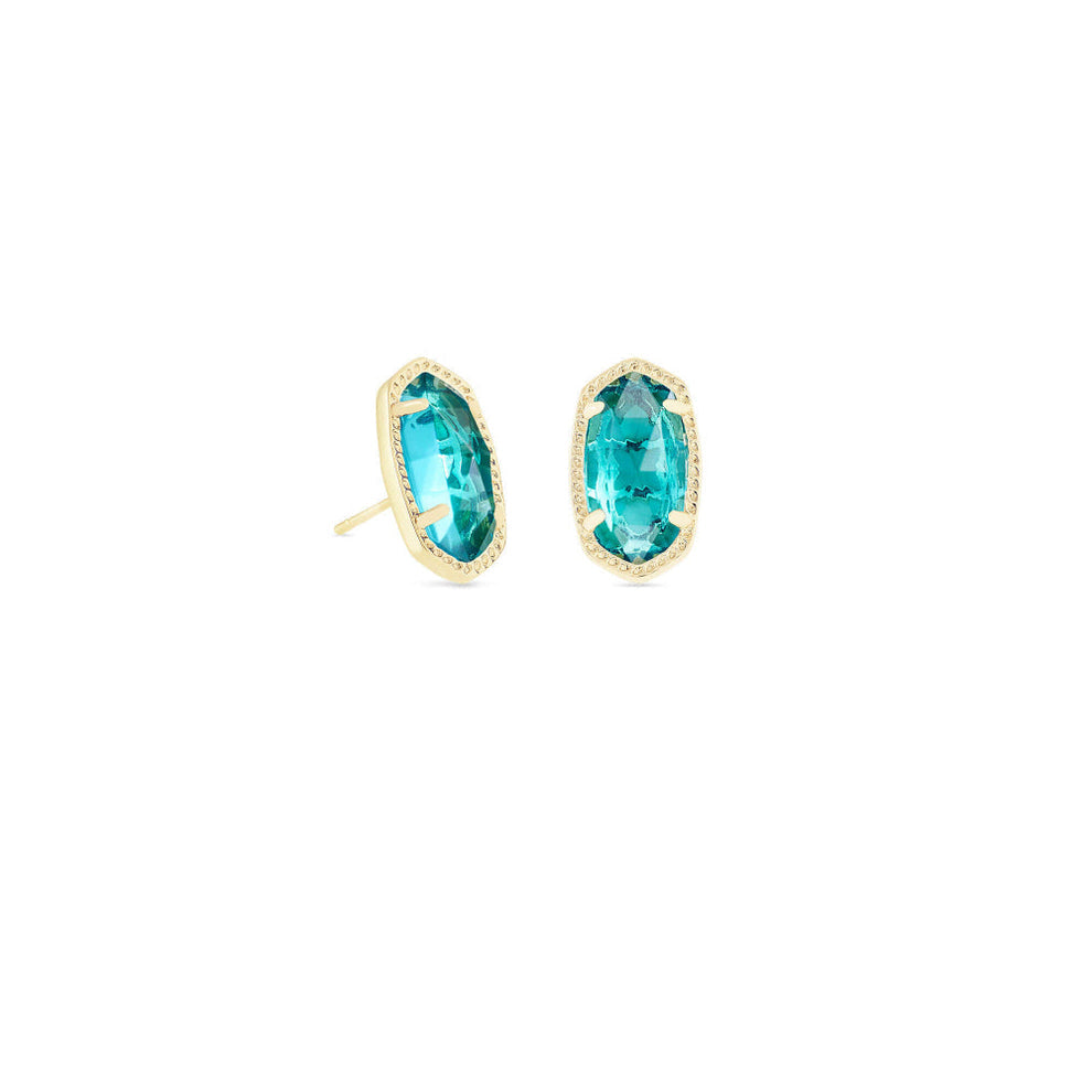 Ellie Earring Gold London Blue