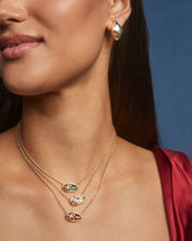 Load image into Gallery viewer, Elisa Bow Gold Short Pendant Necklace
