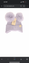 Load image into Gallery viewer, BABY Ear Flap Double Pim C.C. Beanie
