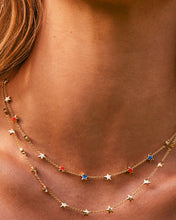 Load image into Gallery viewer, Sierra Star Strand Necklace in Red White and Blue
