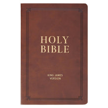 Load image into Gallery viewer, KJV Bible Gift Faux Leather, Brown
