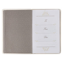 Load image into Gallery viewer, Devotional for Mr. &amp; Mrs. White Faux Leather
