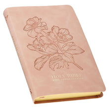 Load image into Gallery viewer, KJV Bible Gift Edition Faux Leather Blush Pink
