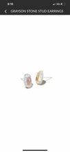 Load image into Gallery viewer, Grayson Stone Stud Earrings
