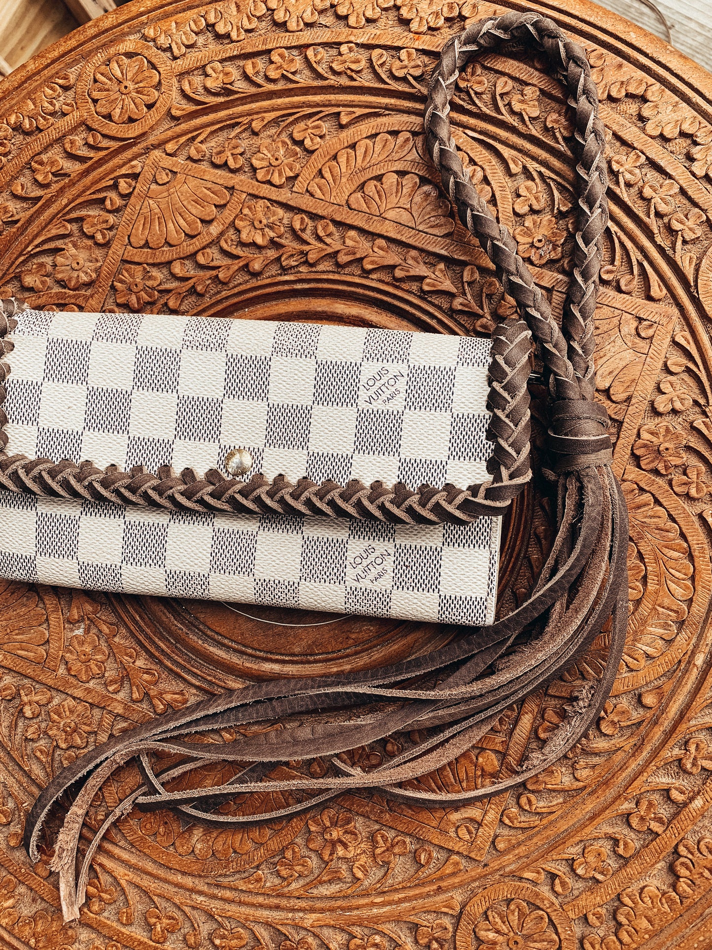 White Damier Wallet