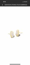 Load image into Gallery viewer, Grayson Stone Stud Earrings
