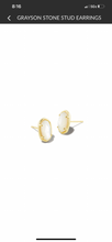 Load image into Gallery viewer, Grayson Stone Stud Earrings
