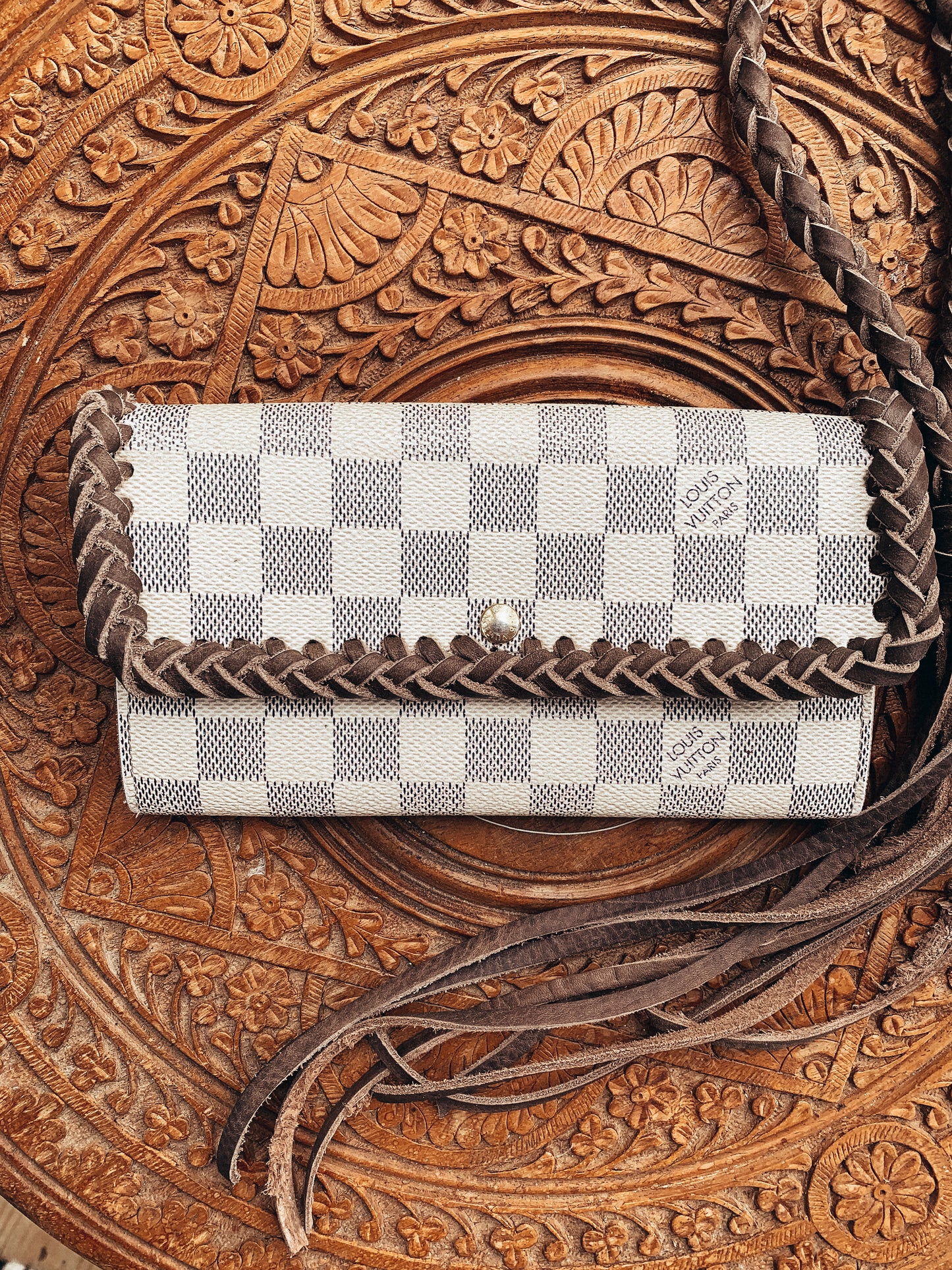 White Damier Wallet