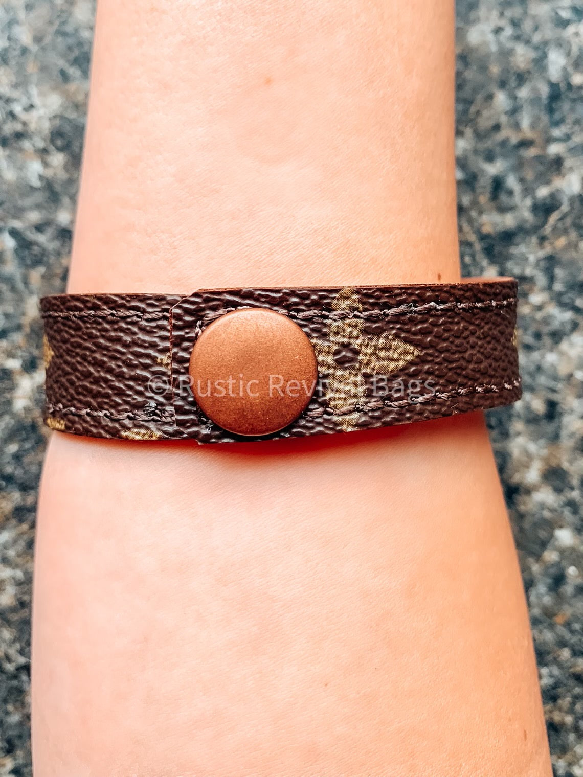 louis-vuitton leather bracelet