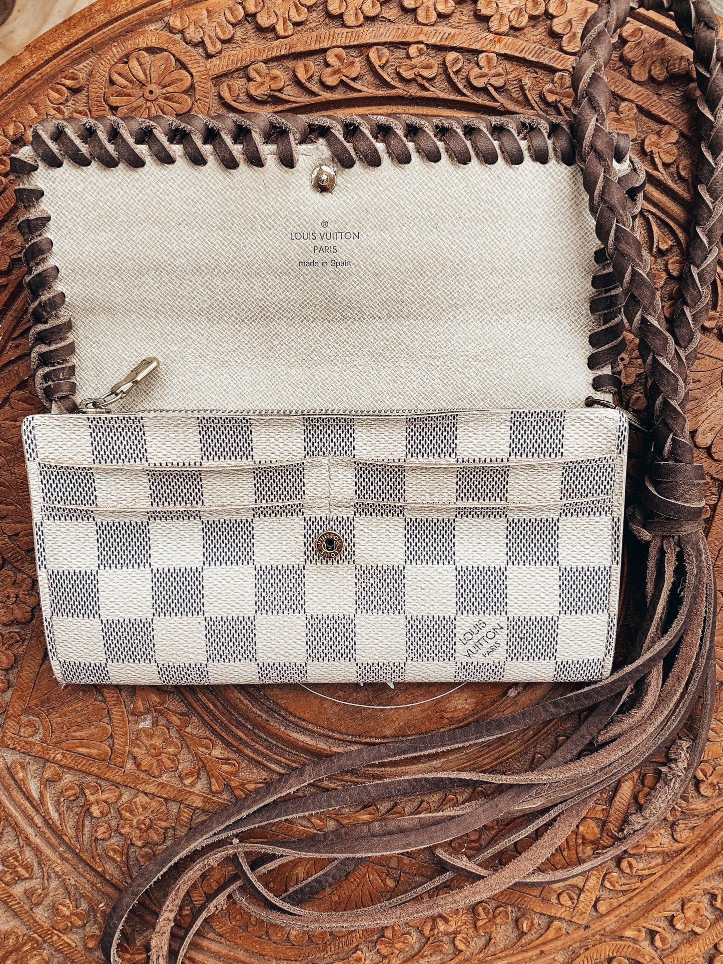 White Damier Wallet