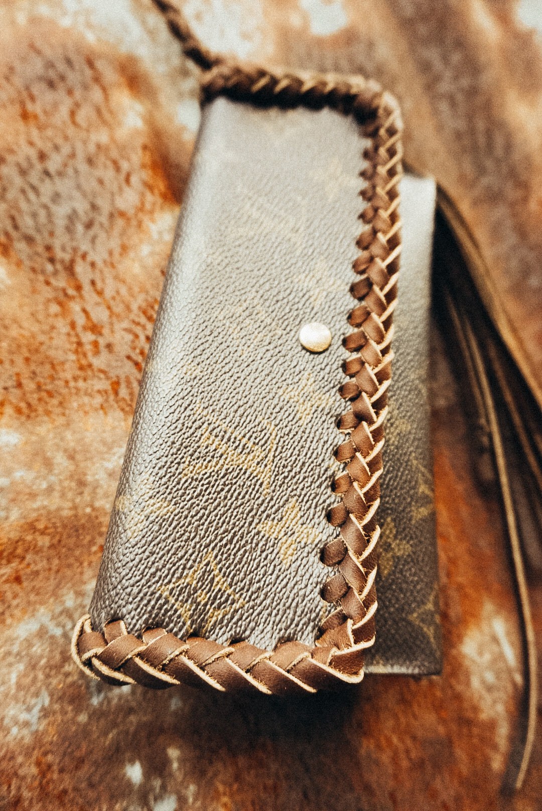 Upcycled Louis Vuitton Cowhide Wallet