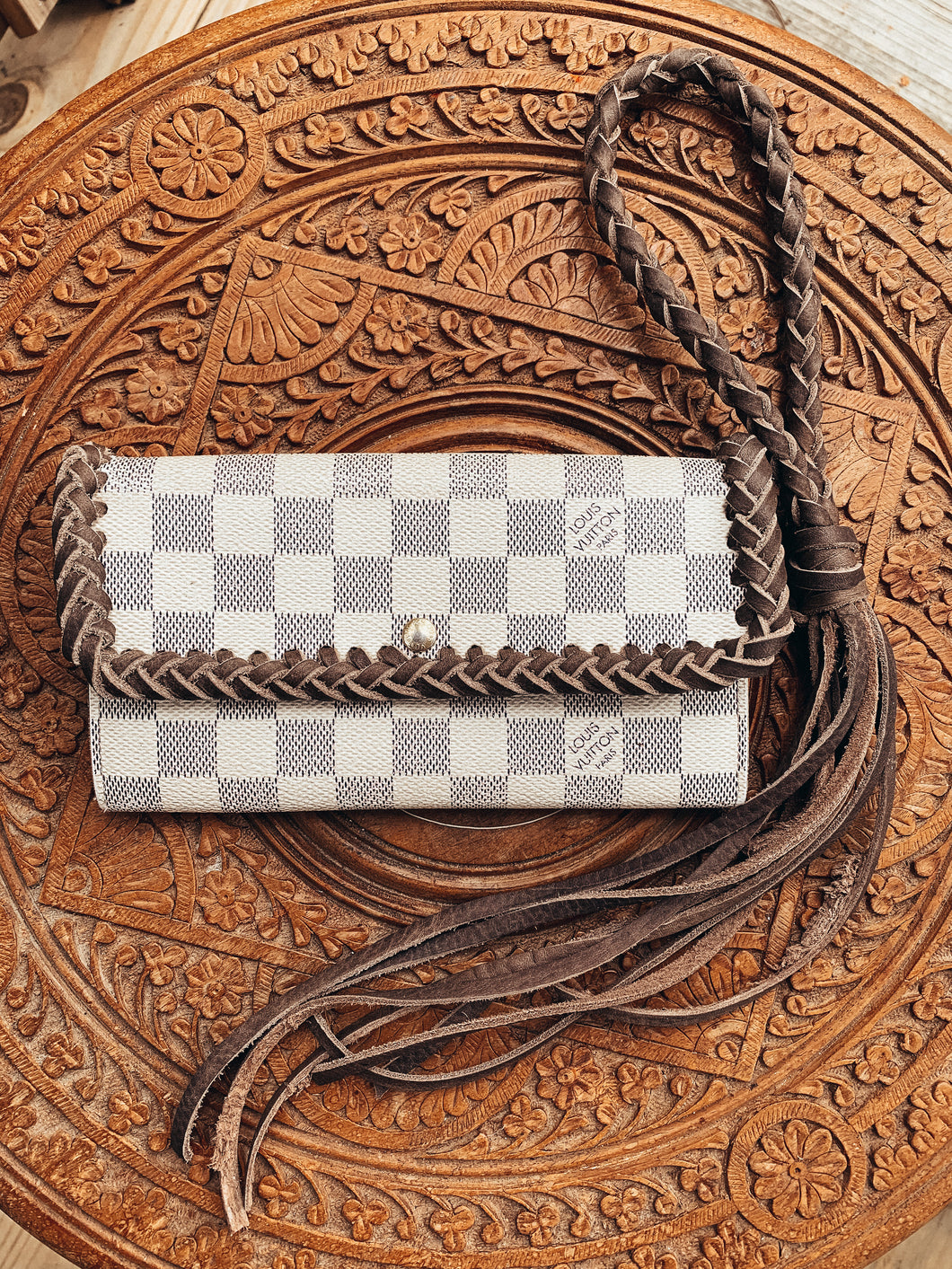 White Damier Wallet